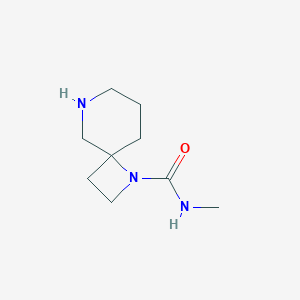 molecular formula C9H17N3O B8108309 N-Methyl-1,6-diazaspiro[3.5]nonane-1-carboxamide 