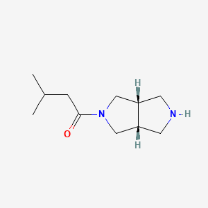 molecular formula C11H20N2O B8108311 1-((3AR,6aS)-hexahydropyrrolo[3,4-c]pyrrol-2(1H)-yl)-3-methylbutan-1-one 
