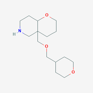molecular formula C15H27NO3 B8108364 4a-(((tetrahydro-2H-pyran-4-yl)methoxy)methyl)octahydro-2H-pyrano[3,2-c]pyridine 