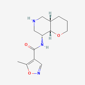 molecular formula C13H19N3O3 B8108366 5-methyl-N-((4aS,8R,8aS)-octahydro-2H-pyrano[3,2-c]pyridin-8-yl)isoxazole-4-carboxamide 