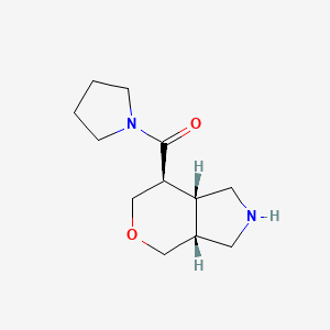 molecular formula C12H20N2O2 B8108367 ((3aR,7S,7aR)-octahydropyrano[3,4-c]pyrrol-7-yl)(pyrrolidin-1-yl)methanone 