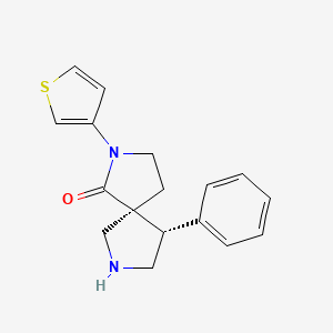 (5S,9S)-9-phenyl-2-thiophen-3-yl-2,7-diazaspiro[4.4]nonan-1-one