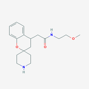 molecular formula C18H26N2O3 B8108377 N-(2-Methoxyethyl)-2-(spiro[chroman-2,4'-piperidin]-4-yl)acetamide 