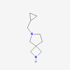 molecular formula C10H18N2 B8108398 6-(Cyclopropylmethyl)-2,6-diazaspiro[3.4]octane 