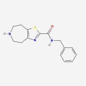 molecular formula C15H17N3OS B8108422 N-benzyl-5,6,7,8-tetrahydro-4H-[1,3]thiazolo[4,5-d]azepine-2-carboxamide 