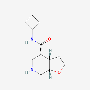 molecular formula C12H20N2O2 B8108464 Rel-(3As,4R,7As)-N-Cyclobutyloctahydrofuro[2,3-C]Pyridine-4-Carboxamide 