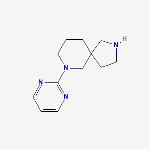 molecular formula C12H18N4 B8108489 7-(Pyrimidin-2-Yl)-2,7-Diazaspiro[4.5]Decane 
