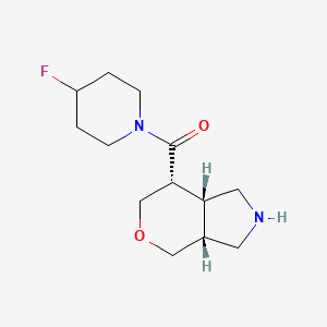 molecular formula C13H21FN2O2 B8108569 (4-fluoropiperidin-1-yl)((3aR,7R,7aR)-octahydropyrano[3,4-c]pyrrol-7-yl)methanone 
