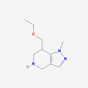 molecular formula C10H17N3O B8108579 7-(Ethoxymethyl)-1-methyl-4,5,6,7-tetrahydro-1H-pyrazolo[4,3-c]pyridine 