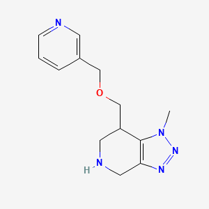 1-Methyl-7-((pyridin-3-ylmethoxy)methyl)-4,5,6,7-tetrahydro-1H-[1,2,3]triazolo[4,5-c]pyridine