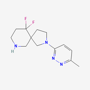 molecular formula C13H18F2N4 B8108596 10,10-Difluoro-2-(6-methylpyridazin-3-yl)-2,7-diazaspiro[4.5]decane 