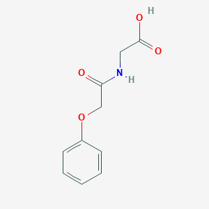 molecular formula C10H11NO4 B081086 N-(phenoxyacetyl)glycine CAS No. 14231-45-9