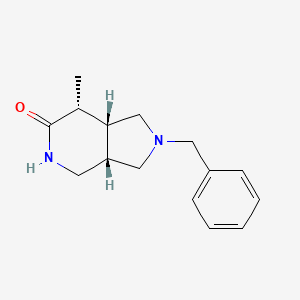 molecular formula C15H20N2O B8108627 (3aS,7R,7aR)-2-benzyl-7-methylhexahydro-1H-pyrrolo[3,4-c]pyridin-6(2H)-one 