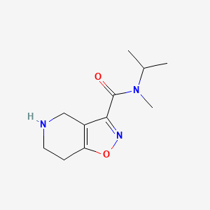 molecular formula C11H17N3O2 B8108686 N-Isopropyl-N-methyl-4,5,6,7-tetrahydroisoxazolo[4,5-c]pyridine-3-carboxamide 