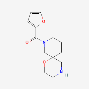 molecular formula C13H18N2O3 B8108701 Furan-2-yl(1-oxa-4,8-diazaspiro[5.5]undecan-8-yl)methanone 