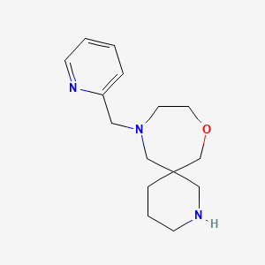 molecular formula C15H23N3O B8108709 11-(Pyridin-2-Ylmethyl)-8-Oxa-2,11-Diazaspiro[5.6]Dodecane 