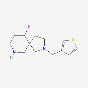 molecular formula C13H19FN2S B8108727 10-Fluoro-2-(thiophen-3-ylmethyl)-2,7-diazaspiro[4.5]decane 