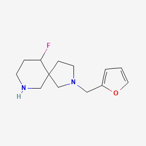 molecular formula C13H19FN2O B8108740 10-Fluoro-2-(furan-2-ylmethyl)-2,7-diazaspiro[4.5]decane 