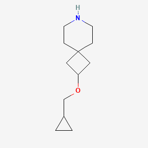 molecular formula C12H21NO B8108747 2-(Cyclopropylmethoxy)-7-azaspiro[3.5]nonane 