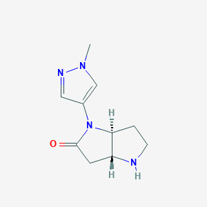 (3aR,6aS)-1-(1-Methyl-1H-pyrazol-4-yl)hexahydropyrrolo[3,2-b]pyrrol-2(1H)-one