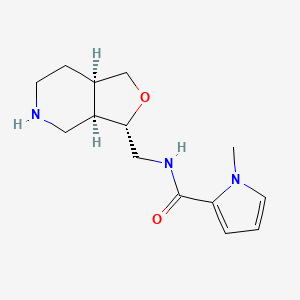 N-[[(3S,3aR,7aR)-1,3,3a,4,5,6,7,7a-octahydrofuro[3,4-c]pyridin-3-yl]methyl]-1-methylpyrrole-2-carboxamide
