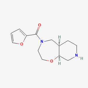 molecular formula C13H18N2O3 B8108883 Furan-2-Yl((5Ar,9As)-Octahydropyrido[4,3-F][1,4]Oxazepin-4(5H)-Yl)Methanone 