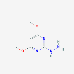 molecular formula C6H10N4O2 B081089 2-肼基-4,6-二甲氧嘧啶 CAS No. 13223-30-8