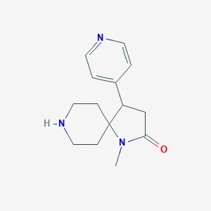 molecular formula C14H19N3O B8108934 1-Methyl-4-(pyridin-4-yl)-1,8-diazaspiro[4.5]decan-2-one 