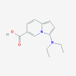 molecular formula C13H16N2O2 B8108996 3-(Diethylamino)indolizine-6-carboxylic acid 