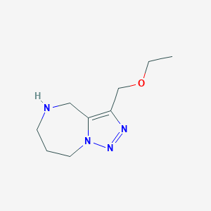 molecular formula C9H16N4O B8109035 3-(Ethoxymethyl)-5,6,7,8-Tetrahydro-4H-[1,2,3]Triazolo[1,5-A][1,4]Diazepine 