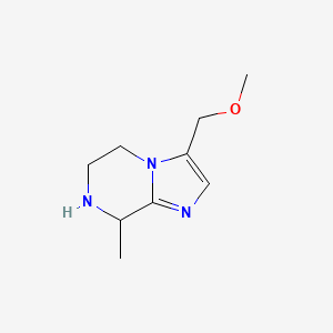 molecular formula C9H15N3O B8109047 3-(Methoxymethyl)-8-Methyl-5,6,7,8-Tetrahydroimidazo[1,2-A]Pyrazine 