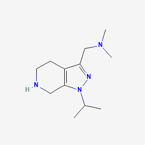 molecular formula C12H22N4 B8109066 1-(1-Isopropyl-4,5,6,7-Tetrahydro-1H-Pyrazolo[3,4-C]Pyridin-3-Yl)-N,N-Dimethylmethanamine 