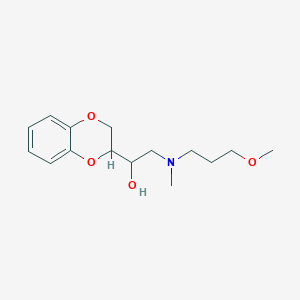 B081091 alpha-((N-(3-Methoxypropyl)methylamino)methyl)-1,4-benzodioxan-2-methanol CAS No. 13627-81-1
