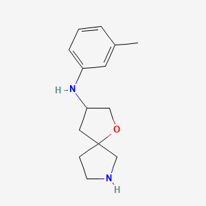 molecular formula C14H20N2O B8109103 N-(m-Tolyl)-1-oxa-7-azaspiro[4.4]nonan-3-amine 