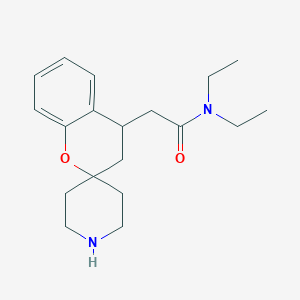 molecular formula C19H28N2O2 B8109122 Spiro[2H-1-benzopyran-2,4'-piperidine]-4-acetamide, N,N-diethyl-3,4-dihydro- CAS No. 952682-37-0