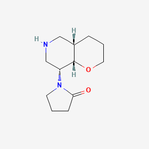 molecular formula C12H20N2O2 B8109136 Rel-1-((4As,8R,8As)-Octahydro-2H-Pyrano[3,2-C]Pyridin-8-Yl)Pyrrolidin-2-One 