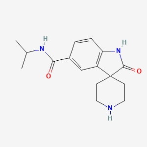 molecular formula C16H21N3O2 B8109138 N-Isopropyl-2-oxospiro[indoline-3,4'-piperidine]-5-carboxamide 
