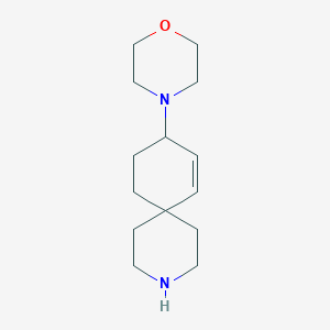 molecular formula C14H24N2O B8109209 4-(3-Azaspiro[5.5]undec-7-en-9-yl)morpholine 