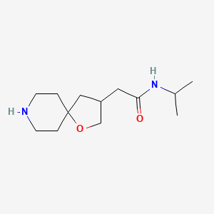 molecular formula C13H24N2O2 B8109223 N-Isopropyl-2-(1-oxa-8-azaspiro[4.5]decan-3-yl)acetamide 