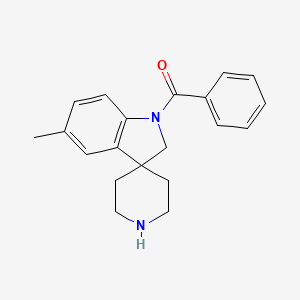 molecular formula C20H22N2O B8109232 (5-Methylspiro[indoline-3,4'-piperidine]-1-yl)(phenyl)methanone 