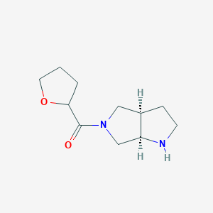 molecular formula C11H18N2O2 B8109245 (cis-Hexahydropyrrolo[3,4-b]pyrrol-5(1H)-yl)(tetrahydrofuran-2-yl)methanone 