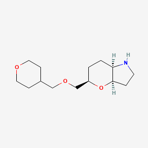 molecular formula C14H25NO3 B8109260 (3aR,5R,7aR)-5-(((tetrahydro-2H-pyran-4-yl)methoxy)methyl)octahydropyrano[3,2-b]pyrrole 