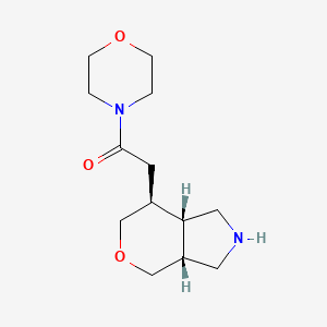 2-[(3aR,7S,7aS)-1,2,3,3a,4,6,7,7a-octahydropyrano[3,4-c]pyrrol-7-yl]-1-morpholin-4-ylethanone