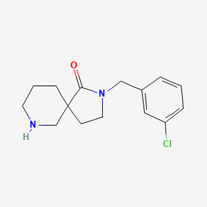 molecular formula C15H19ClN2O B8109287 2-(3-Chlorobenzyl)-2,7-diazaspiro[4.5]decan-1-one 