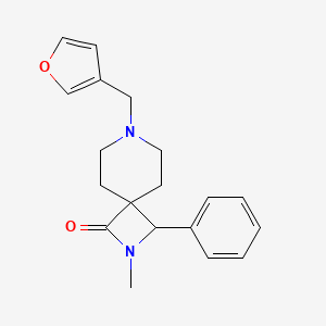 molecular formula C19H22N2O2 B8109294 7-(Furan-3-ylmethyl)-2-methyl-3-phenyl-2,7-diazaspiro[3.5]nonan-1-one 