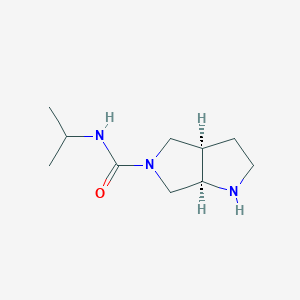 molecular formula C10H19N3O B8109304 cis-N-Isopropylhexahydropyrrolo[3,4-b]pyrrole-5(1H)-carboxamide 