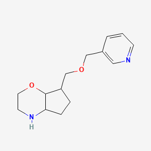 molecular formula C14H20N2O2 B8109306 7-((Pyridin-3-Ylmethoxy)Methyl)Octahydrocyclopenta[B][1,4]Oxazine 