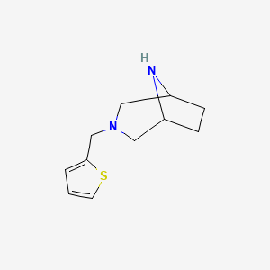 molecular formula C11H16N2S B8109316 3-(Thiophen-2-Ylmethyl)-3,8-Diazabicyclo[3.2.1]Octane 