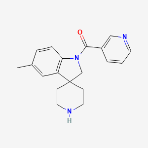 (5-Methylspiro[indoline-3,4'-piperidin]-1-yl)(pyridin-3-yl)methanone
