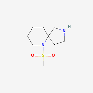 molecular formula C9H18N2O2S B8109374 6-(Methylsulfonyl)-2,6-diazaspiro[4.5]decane 